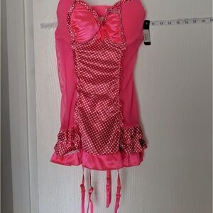 *NEW* LADIES SZ 34B  CHRISTMAS/ VALENTINE'S DAY PINK NEGLIGEE